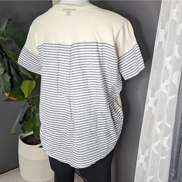 J. Crew XXS Sweater Mixed Martial Cream and Striped - Picture 4 of 7